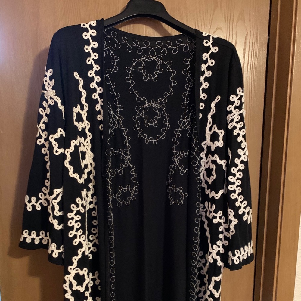 Black and white detailed jacket